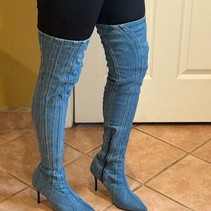 Steve Madden Blue Over-the-Knee Boots